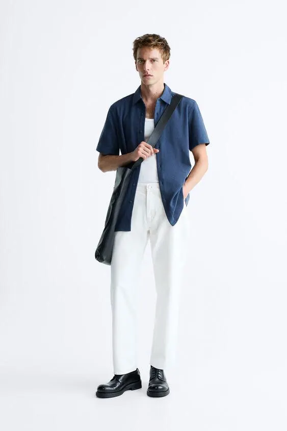 CAMISA ESTRUCTURA CUADRILLÉ