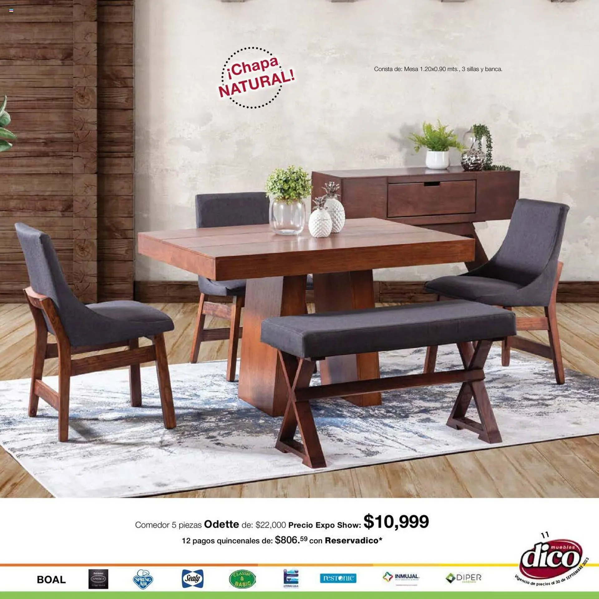 Catálogo de Catálogo Muebles Dico 7 de septiembre al 30 de septiembre 2023 - Pagina 11