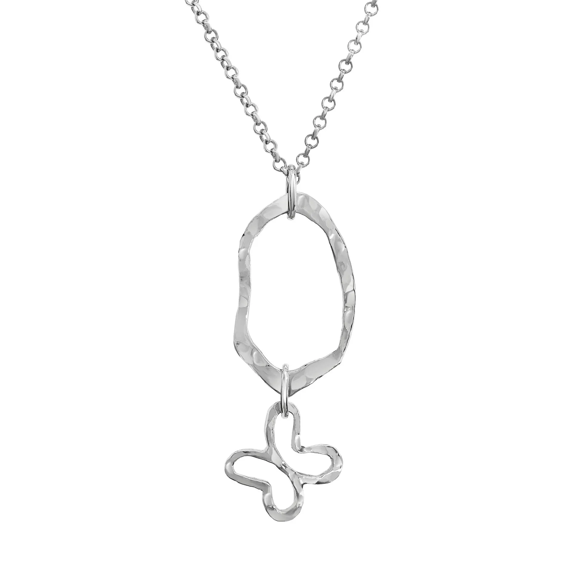 Dije Mujer Plata 925 Liberty Eslabon Mariposa