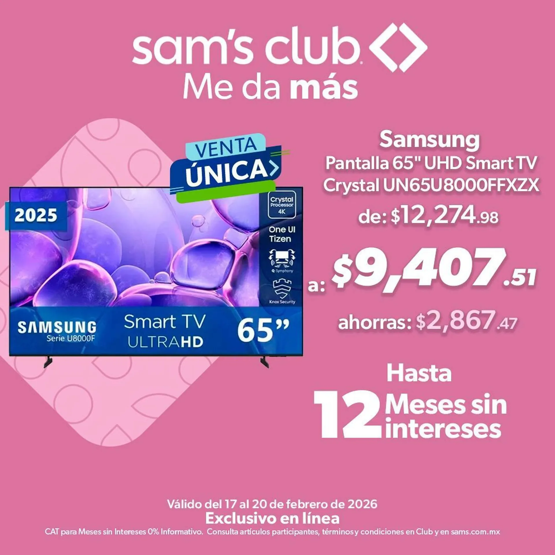 Catálogo de Catálogo Sam's Club 17 de febrero al 20 de febrero 2026 - Pagina 1
