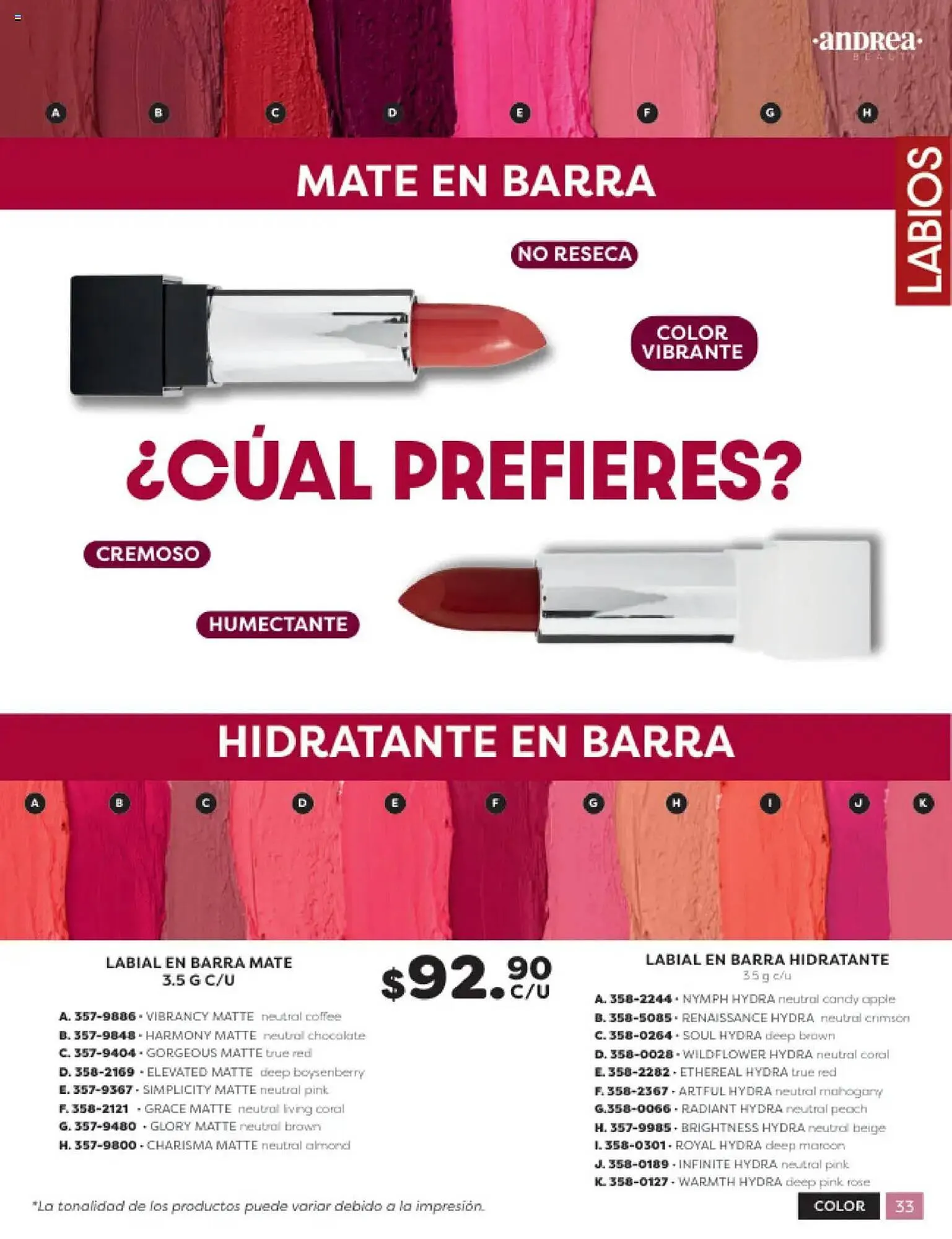 Catálogo de Catálogo Andrea 3 de octubre al 19 de octubre 2025 - Pagina 33