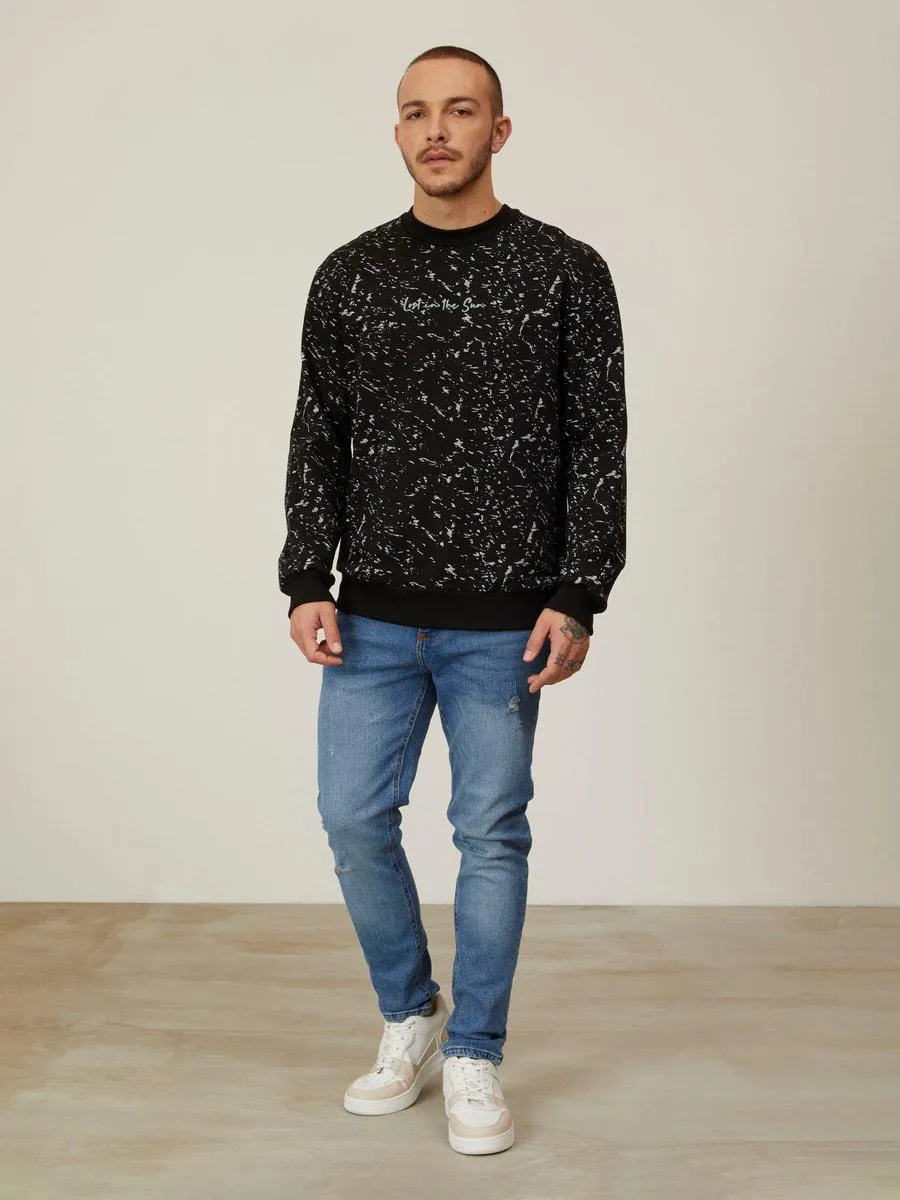 Sudadera Cuello Redondo Estampada