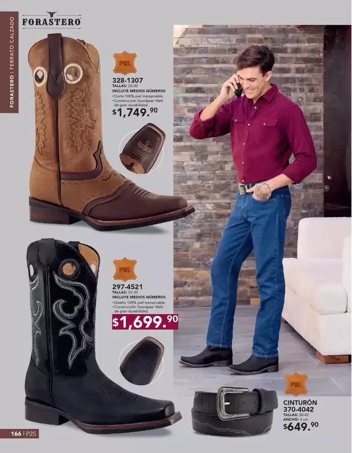 Catálogo de ANDREA | CALZADO CABALLERO 26 de enero al 24 de mayo 2025 - Pagina 166