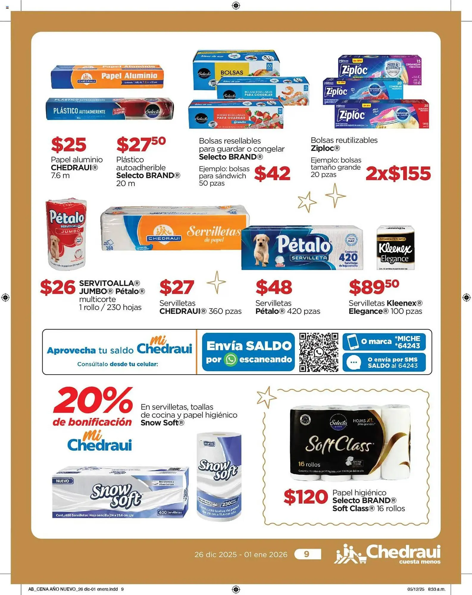 Catálogo de Folleto Chedraui 27 de diciembre al 1 de enero 2026 - Pagina 9