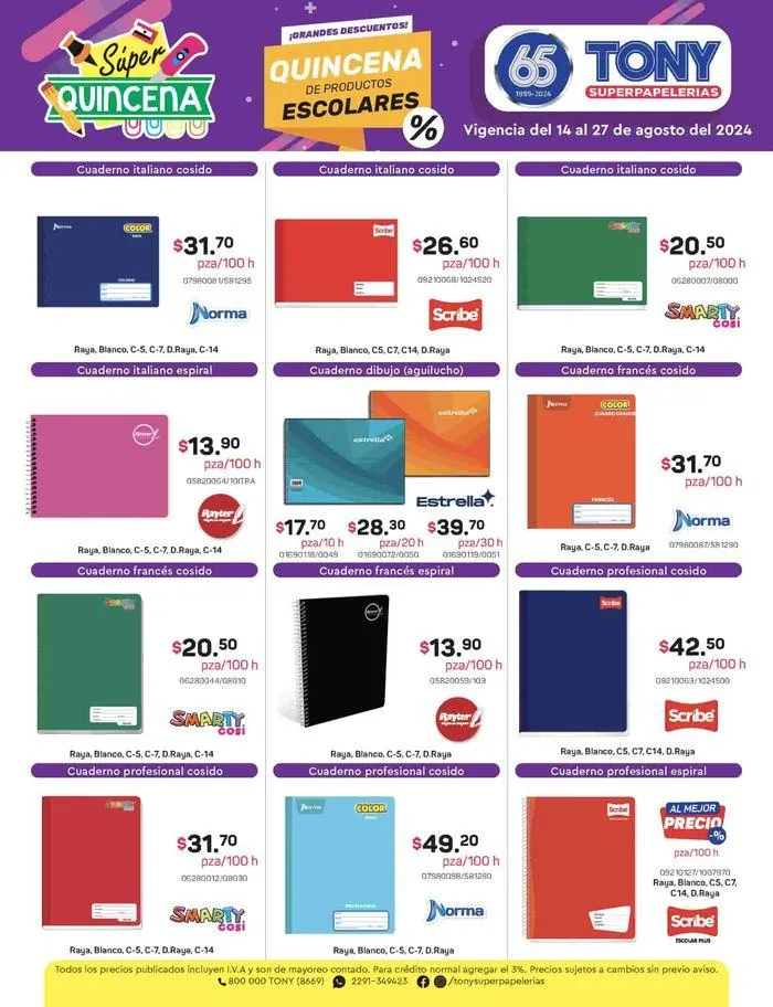Catálogo de Súper Quincena Escolar 15 de agosto al 27 de agosto 2024 - Pagina 5