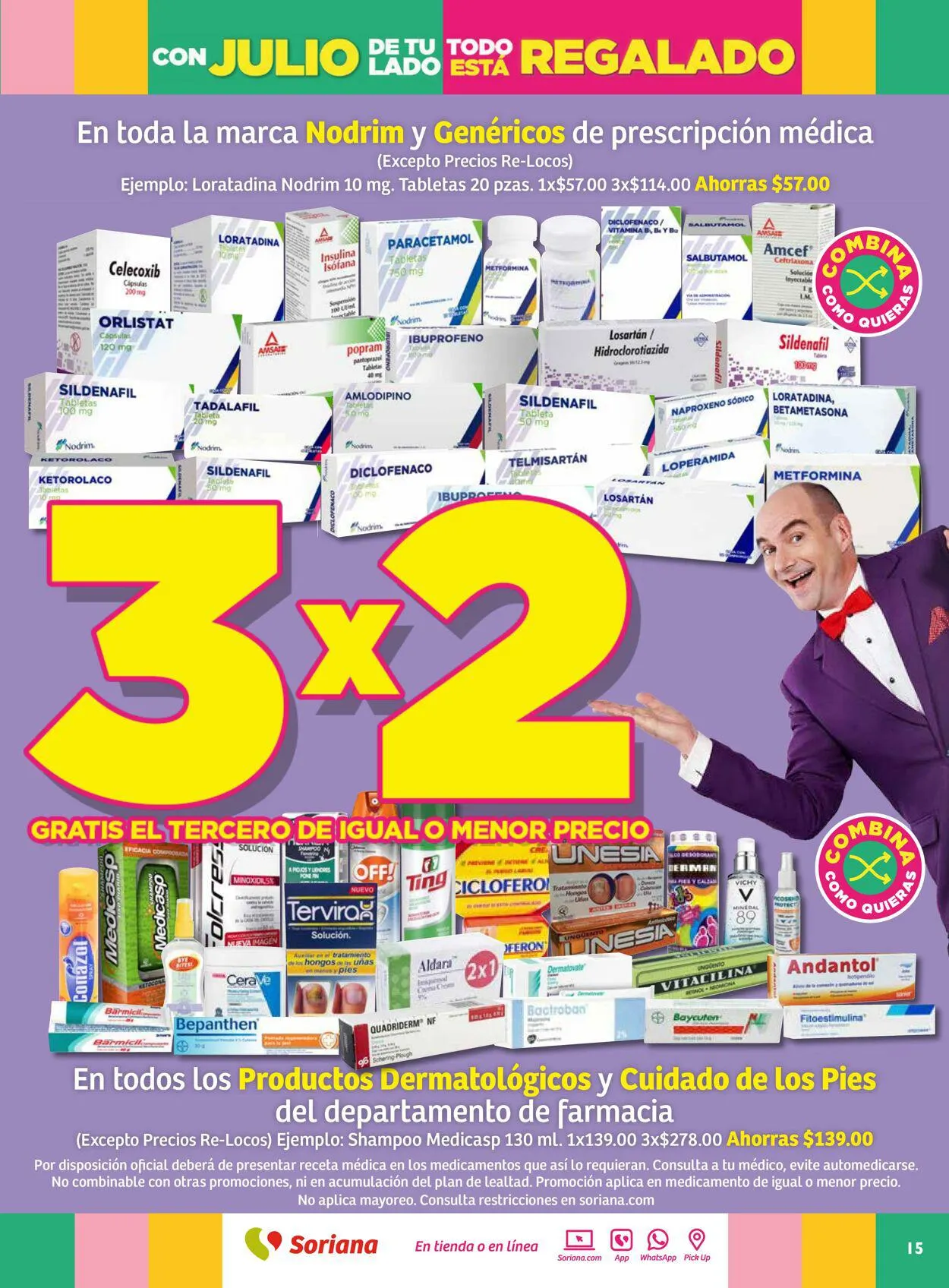Catálogo de Soriana - Folleto Julio Regalado Mercado Nacional Oferta actual 13 de julio al 20 de julio 2023 - Pagina 15