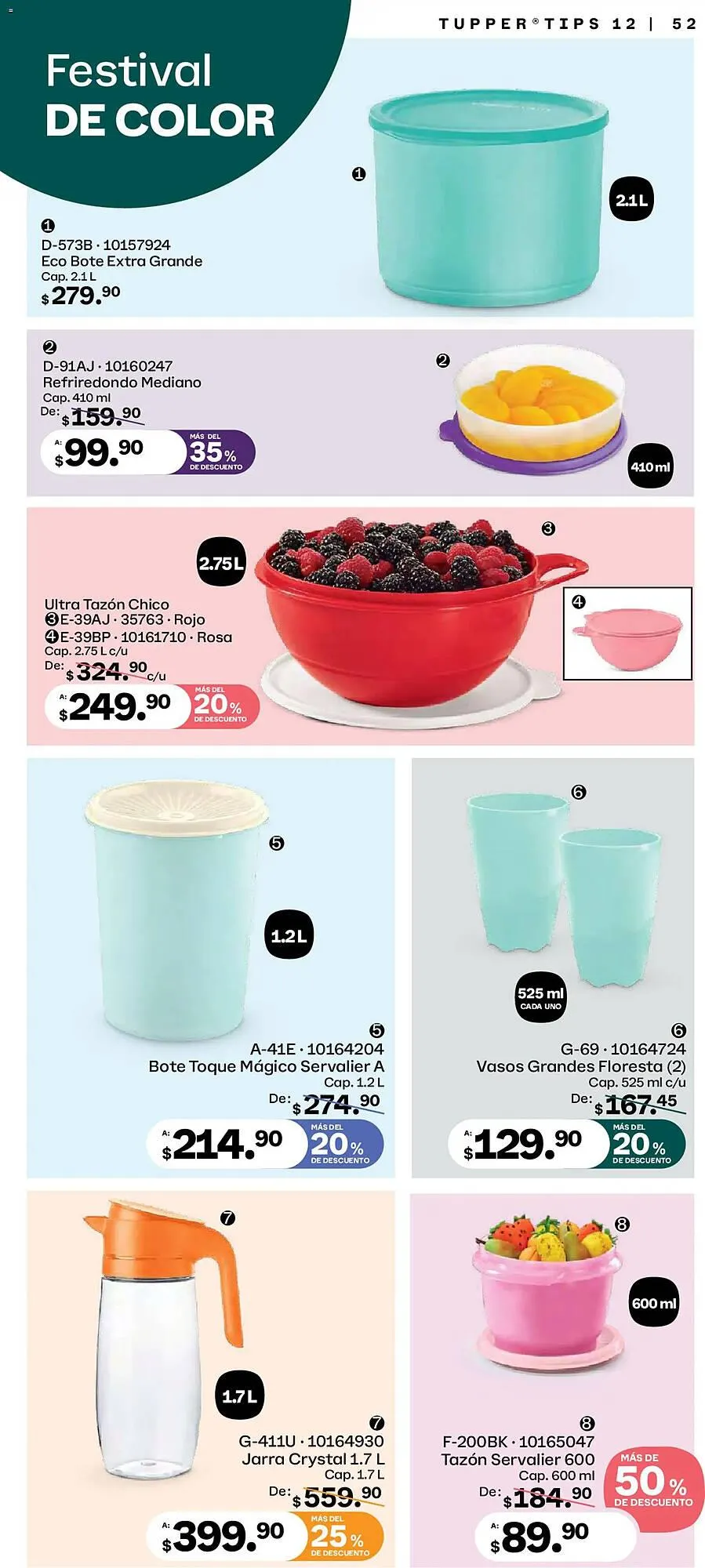 Catálogo de Catálogo Tupperware 3 de noviembre al 1 de diciembre 2025 - Pagina 52