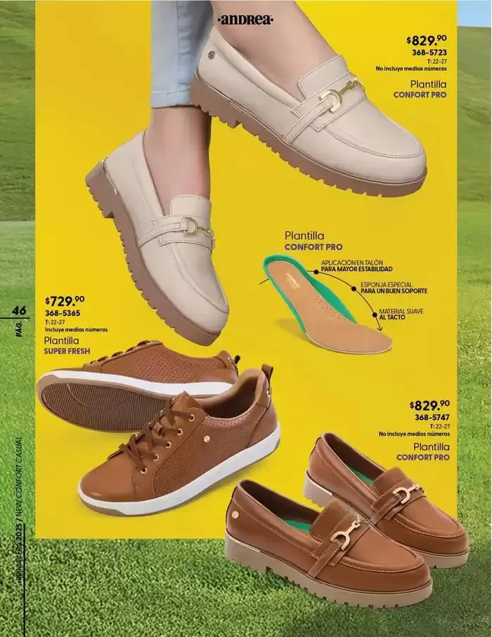 Catálogo de ANDREA | CALZADO CONFORT 26 de enero al 24 de mayo 2025 - Pagina 46