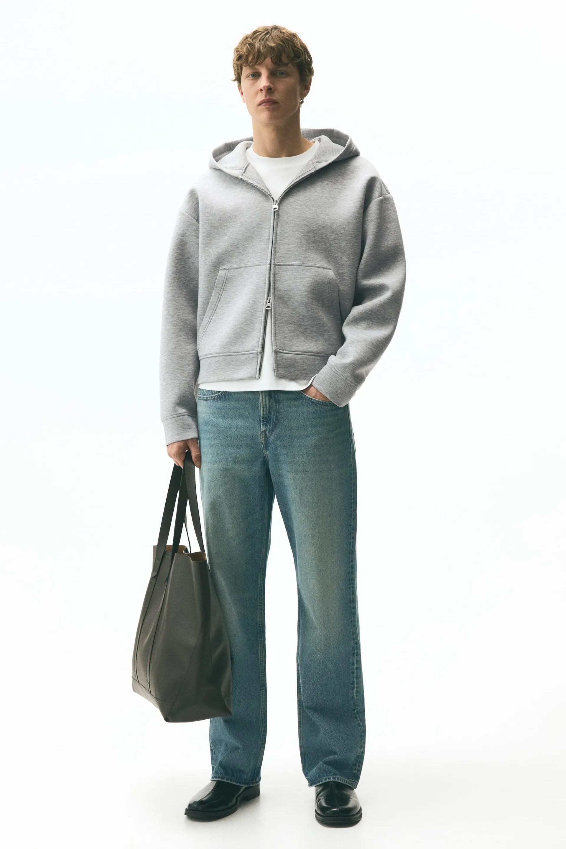 Sudadera Loose Fit con gorro y zíper