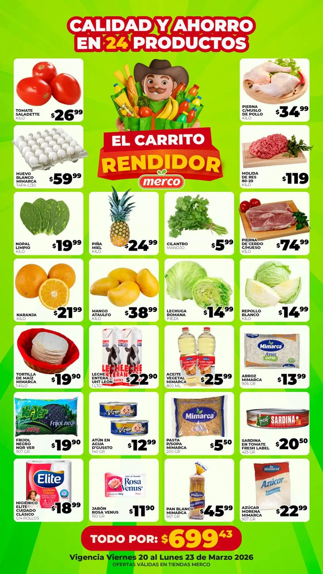 Catálogo de Folleto Merco 20 de marzo al 23 de marzo 2026 - Pagina 1