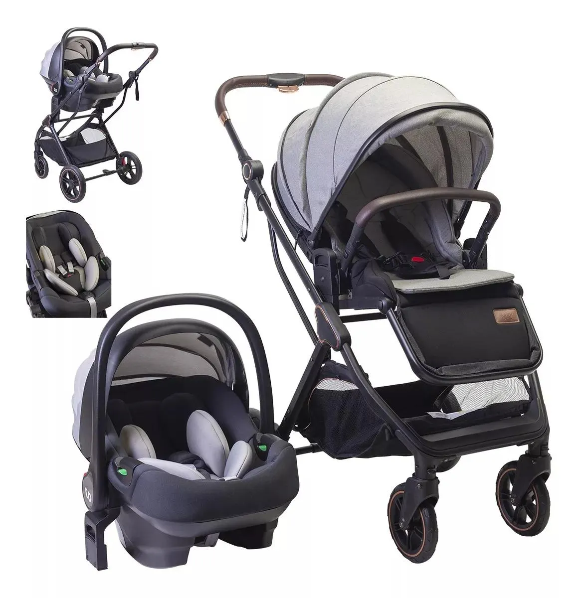 CARRIOLA Travel system Gris X9 Baby owl
