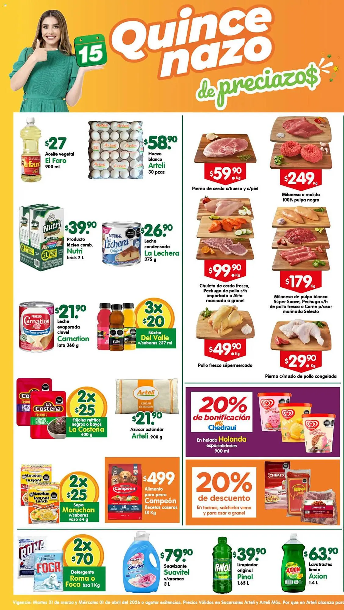 Catálogo de Folleto Arteli 31 de marzo al 1 de abril 2026 - Pagina 1