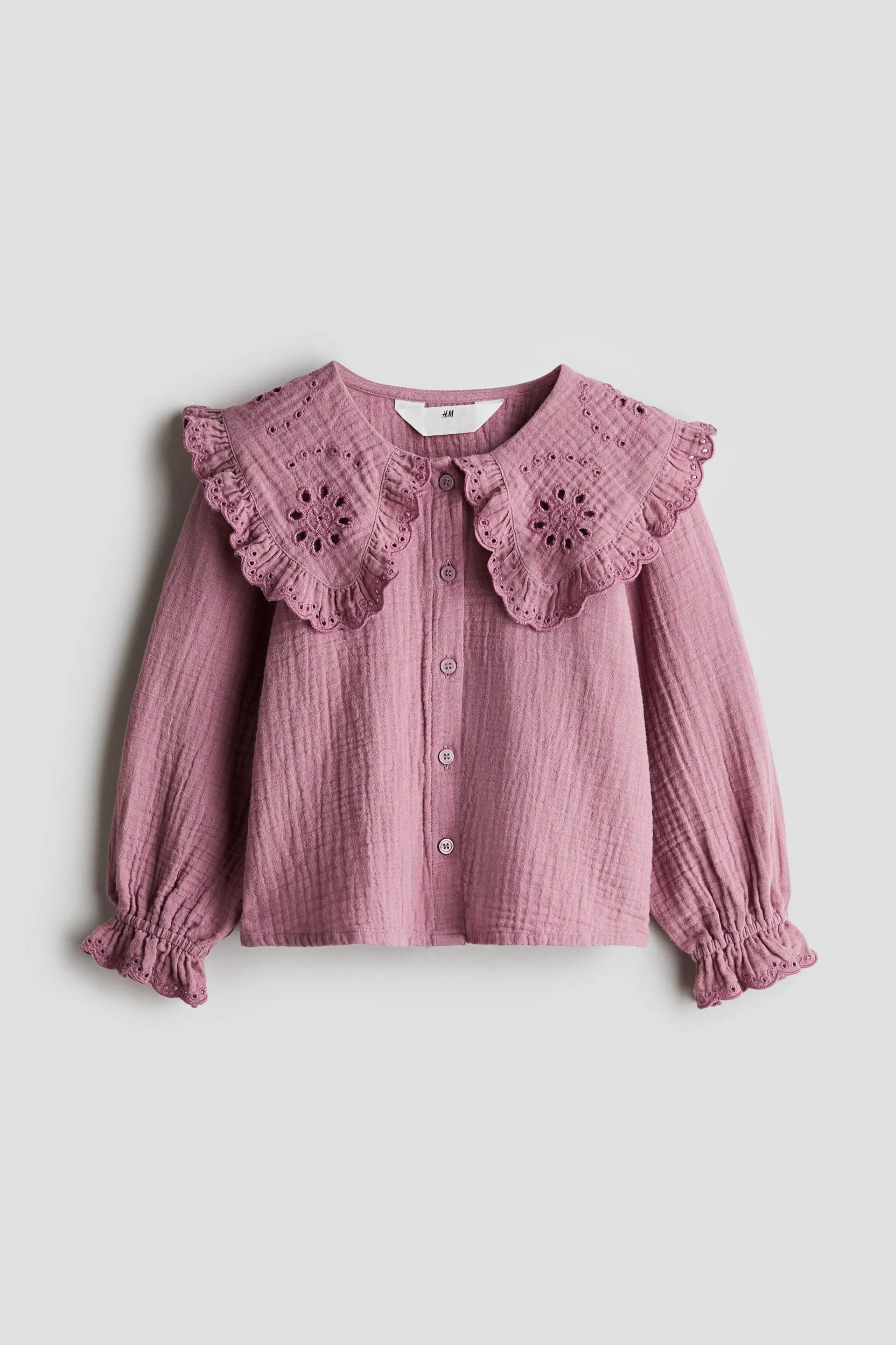 Blusa de algodón con cuello