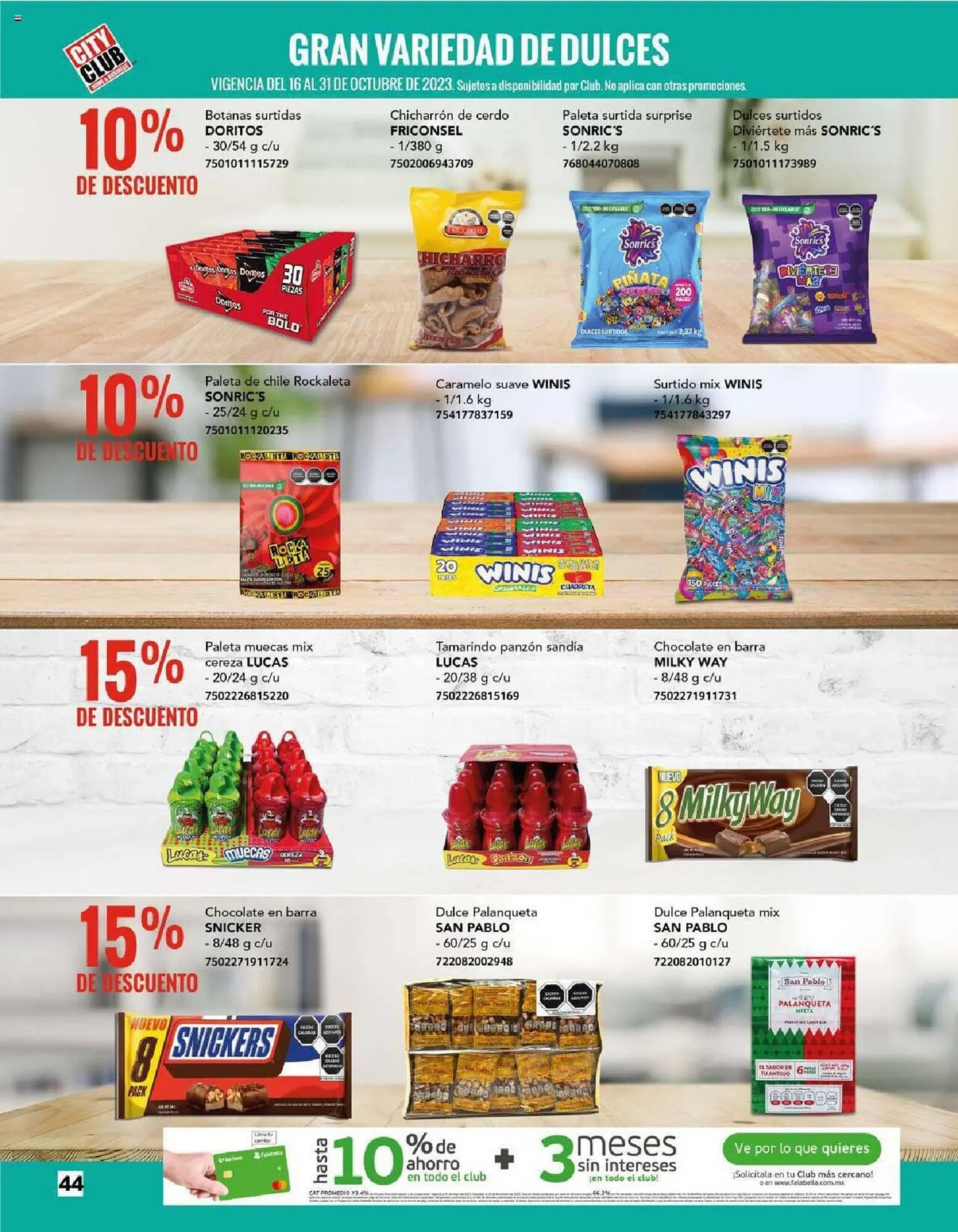 Catálogo de Catálogo City Club 2 de octubre al 31 de octubre 2023 - Pagina 44