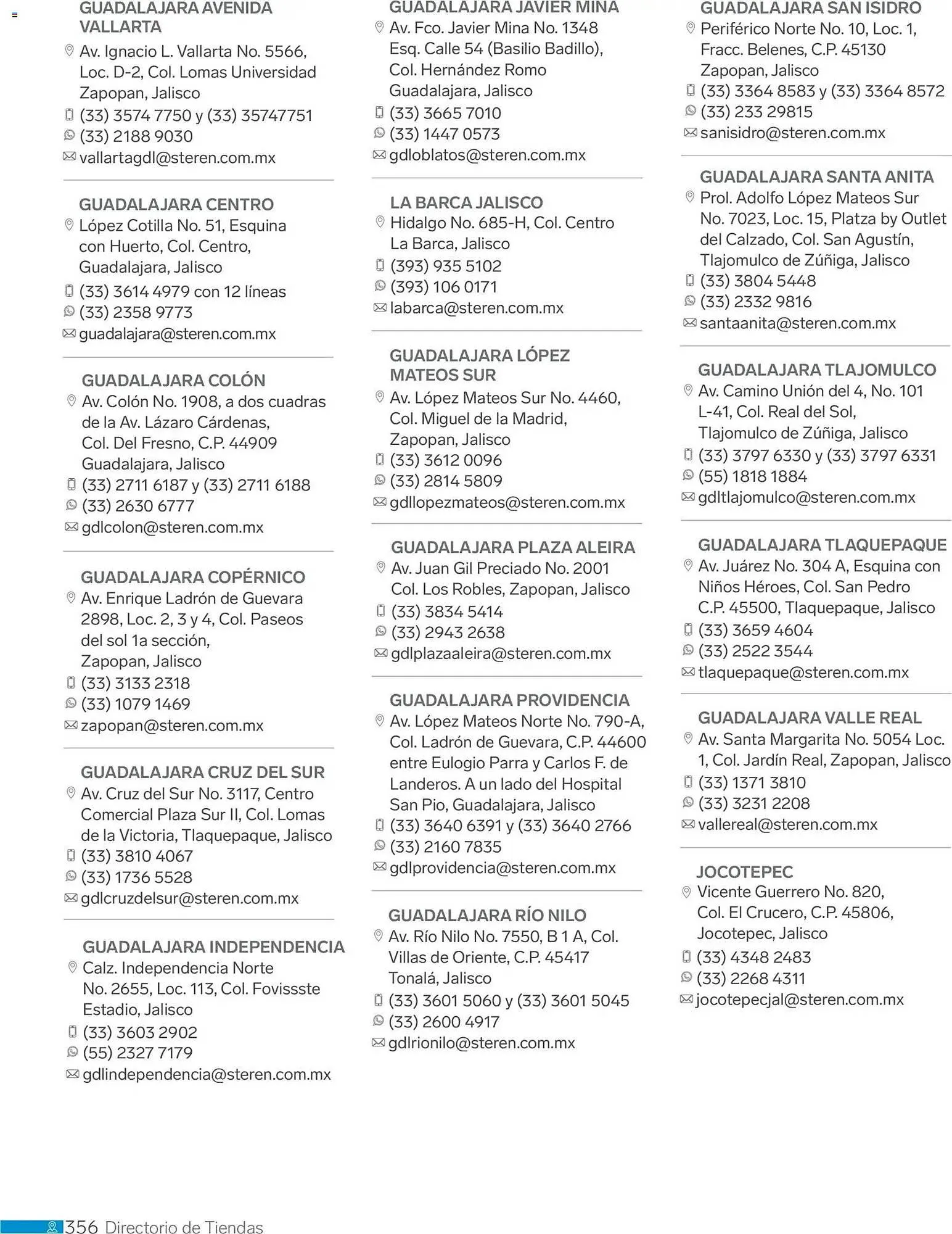 Catálogo de Catálogo Steren 1 de enero al 1 de enero 2027 - Pagina 368