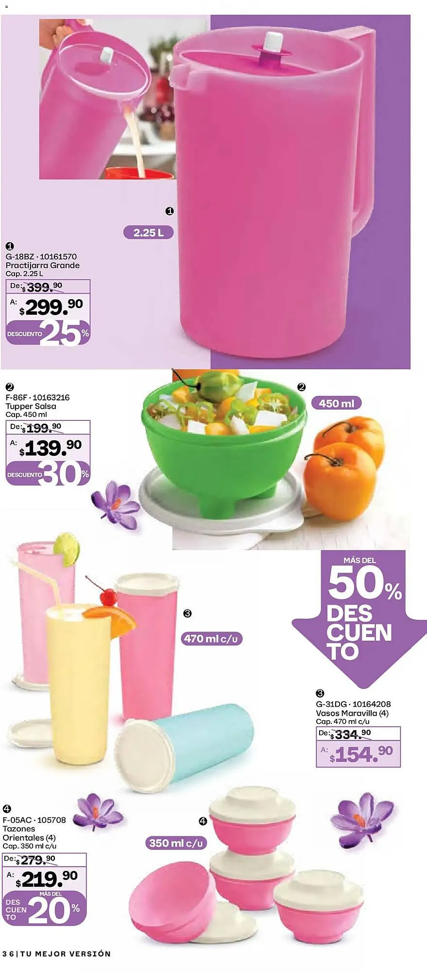 Catálogo de Catálogo Tupperware 29 de diciembre al 26 de enero 2026 - Pagina 36