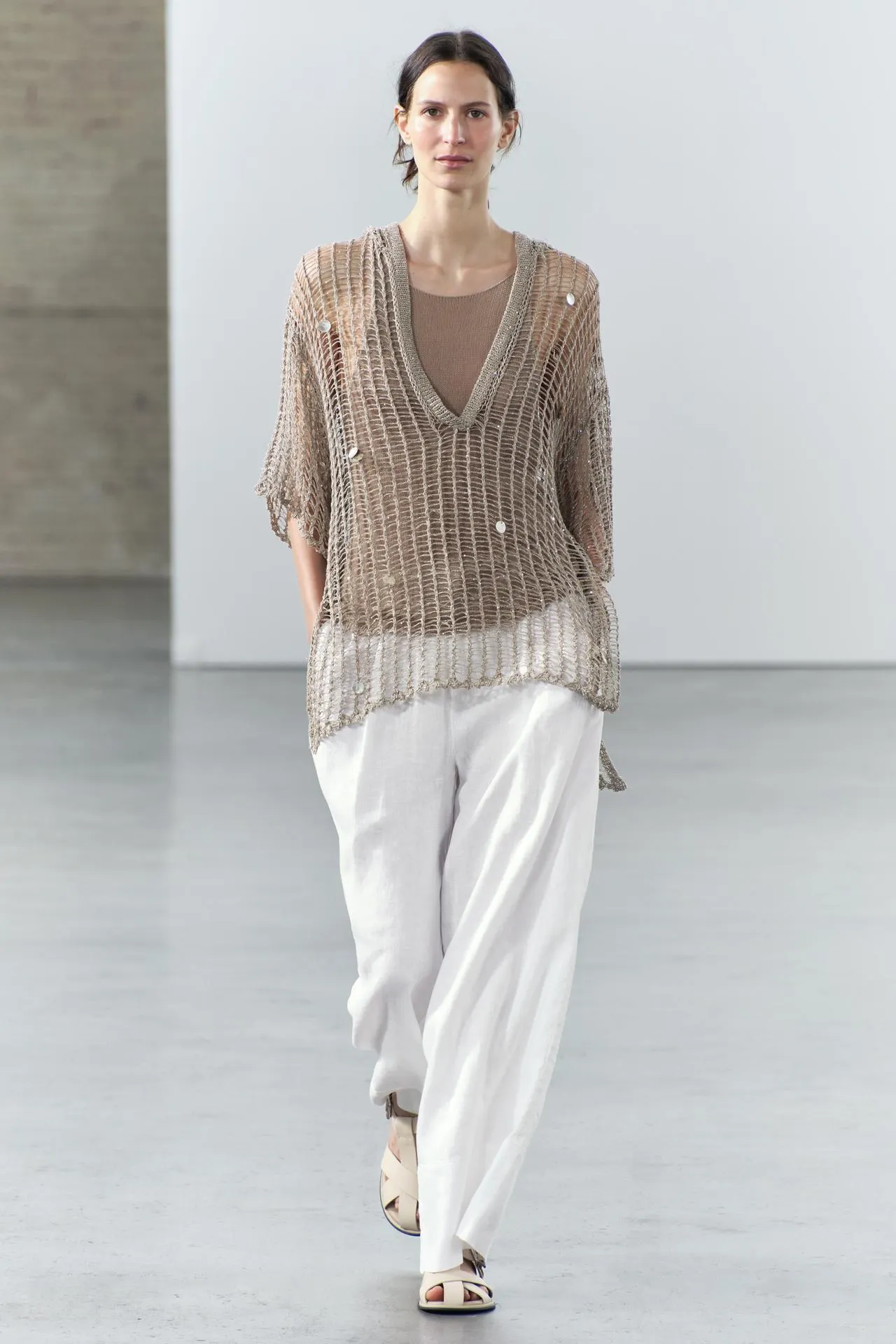 PANTALÓN PALAZZO LINO 100% ZW COLLECTION