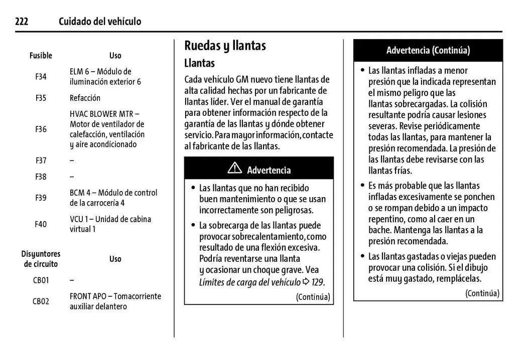 Catálogo de BrightDrop 400 Y BrightDrop 600 Manual del propietario 22 de enero al 31 de diciembre 2025 - Pagina 223