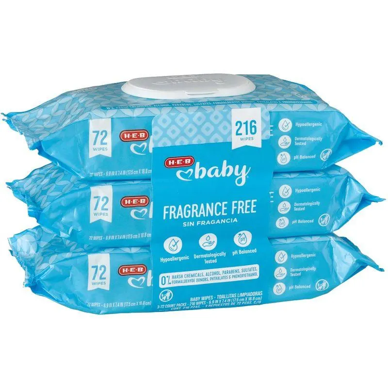 Heb Baby Toallitas Humedas Para Bebe Libre de 216 Pz