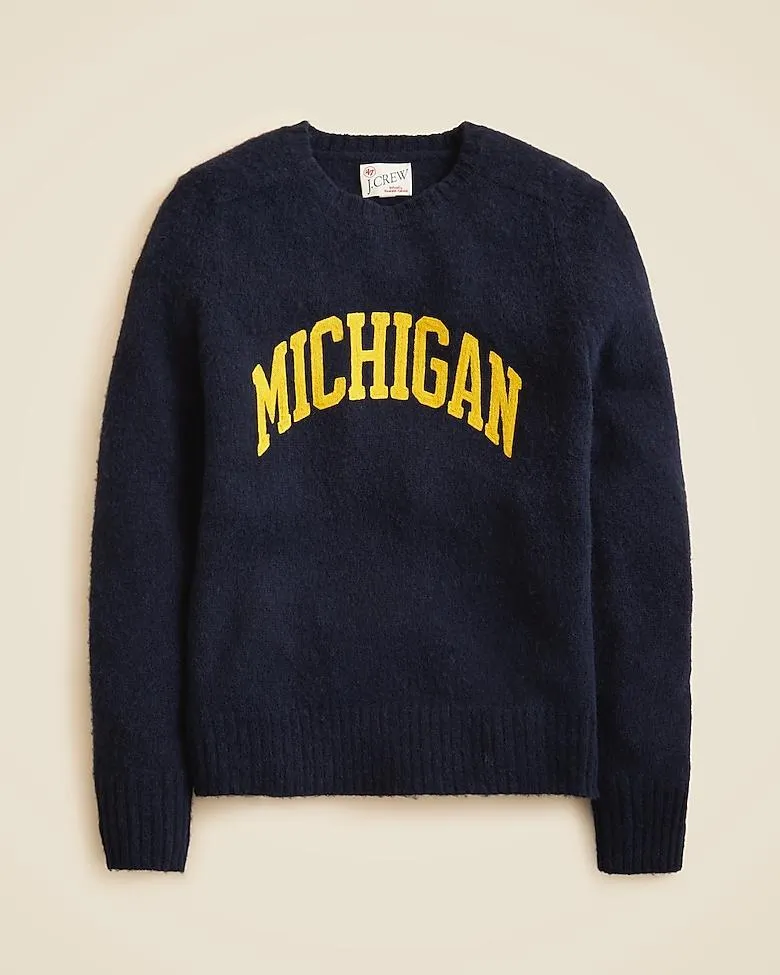 '47 X J.Crew brushed wool Michigan sweater