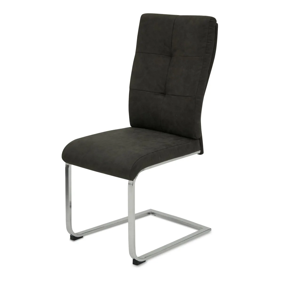 Silla Tela Gris Oxford/plateado Cliff