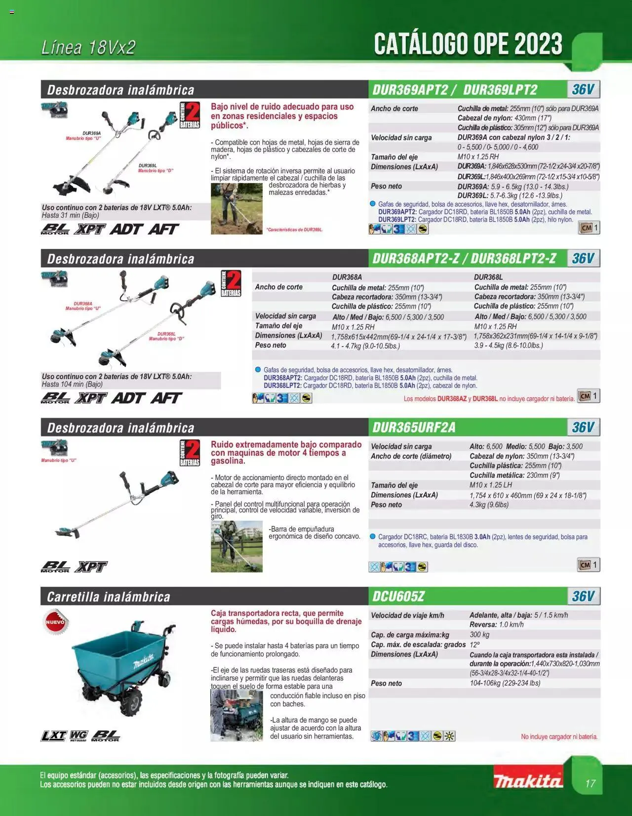 Catálogo de Makita catálogo OPE 16 de mayo al 31 de diciembre 2023 - Pagina 17