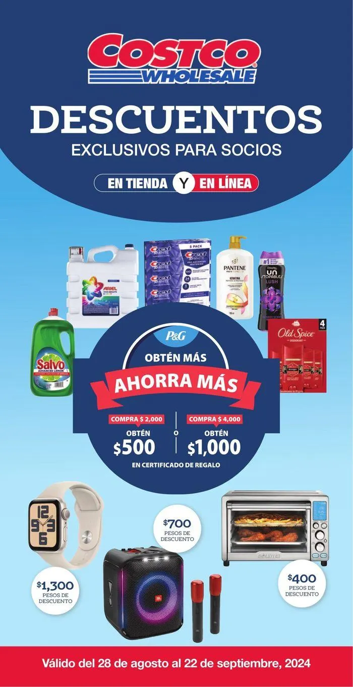 Catálogo de Cuponera Costco 29 de agosto al 22 de septiembre 2024 - Pagina 1