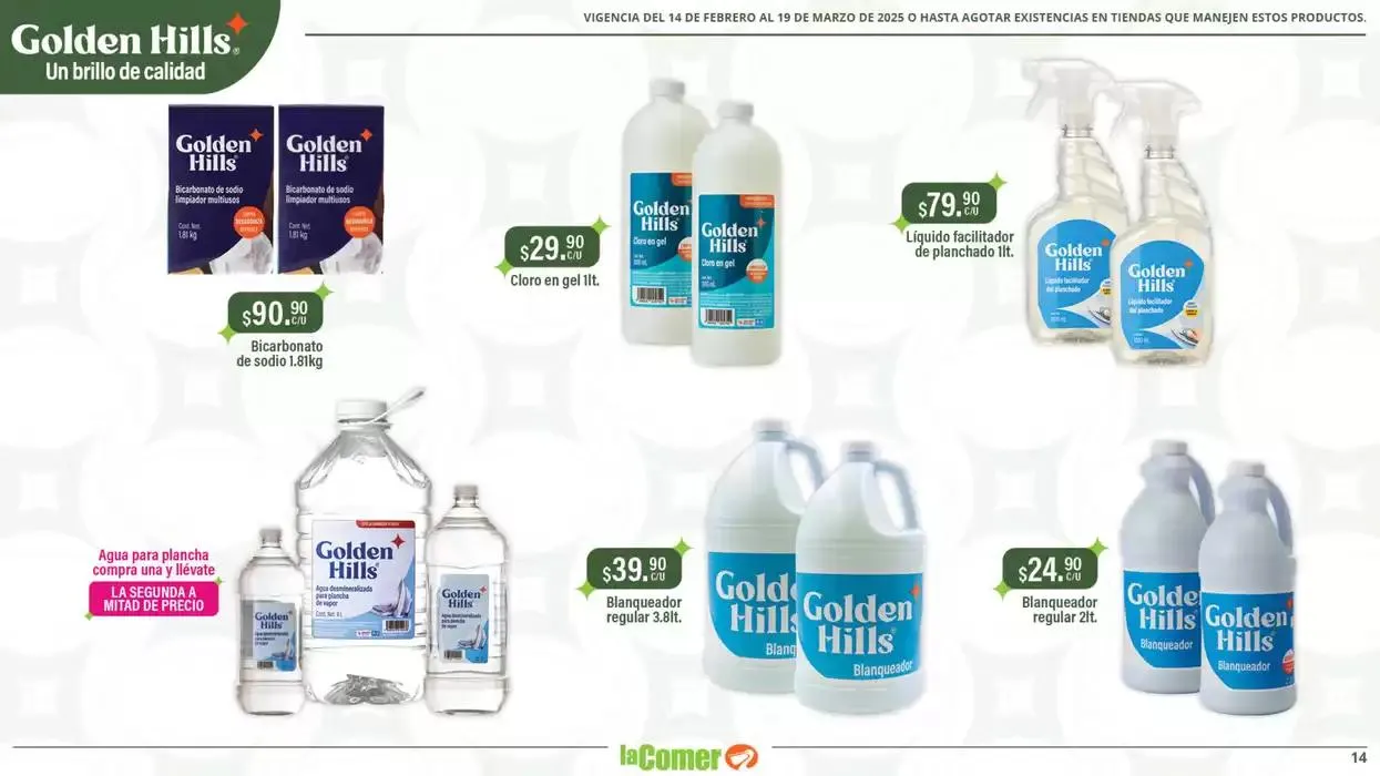 Catálogo de Golden Hills - La Comer 14 de febrero al 19 de marzo 2025 - Pagina 14