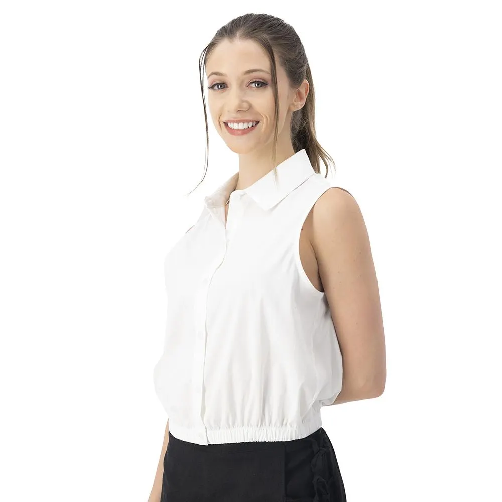 Blusa Mujer Con Ajuste En Ruedo