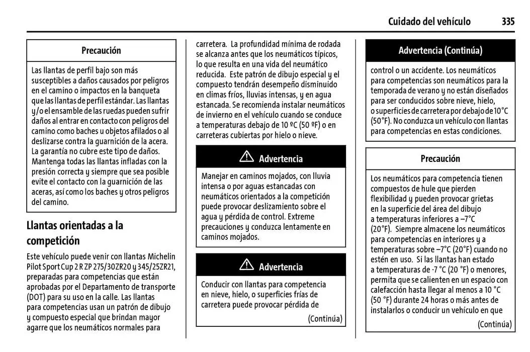 Catálogo de Chevrolet Corvette Stingray Manual del propietario 22 de enero al 31 de diciembre 2025 - Pagina 336