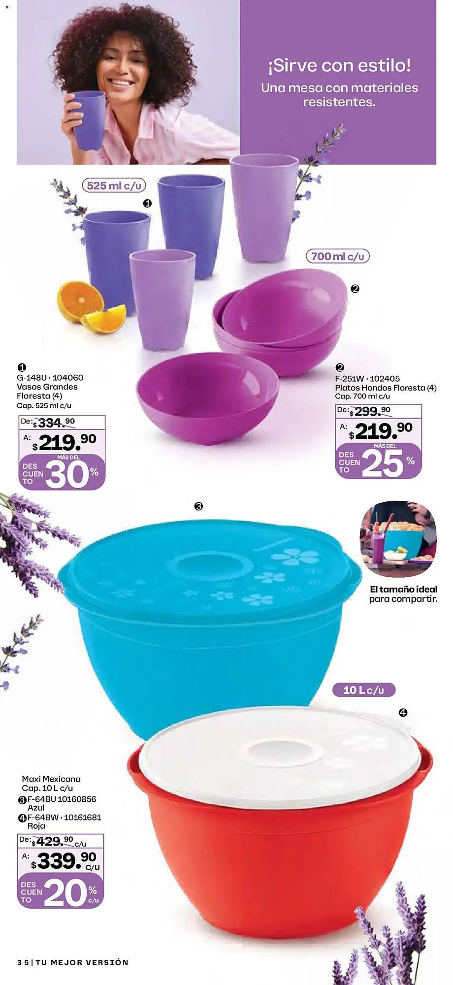 Catálogo de Catálogo Tupperware 29 de diciembre al 26 de enero 2026 - Pagina 35