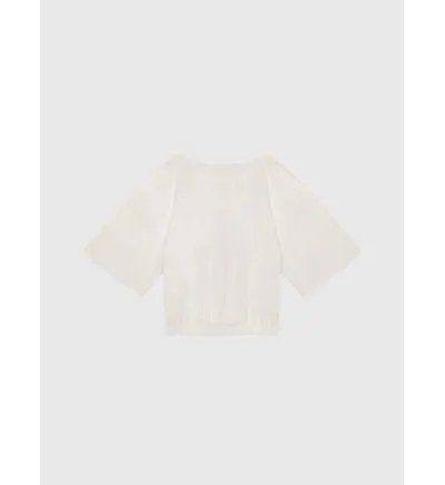 Crop Top Calvin Klein Niña Beige