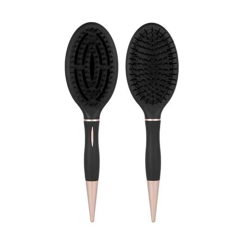 Cepillo Para Cabello Doble Cabeza Negro