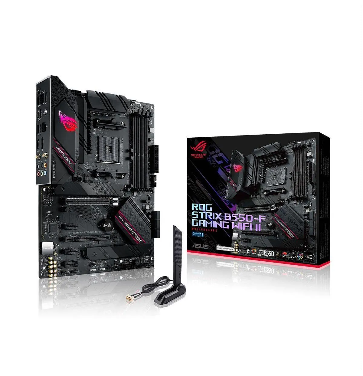 Asus Tarjeta Madre ROG STRIX B550-F GAMING WIFI II AMD B550 ATX Negro