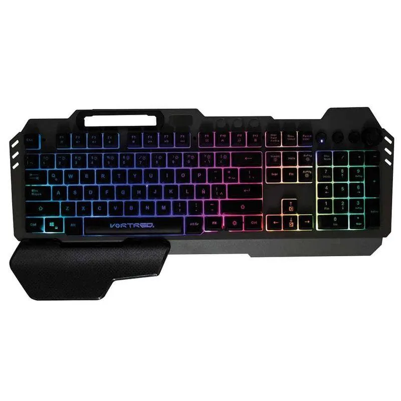 Teclado Mecánico Alámbrico Gamer RGB HOLDER Vortred V-930617
