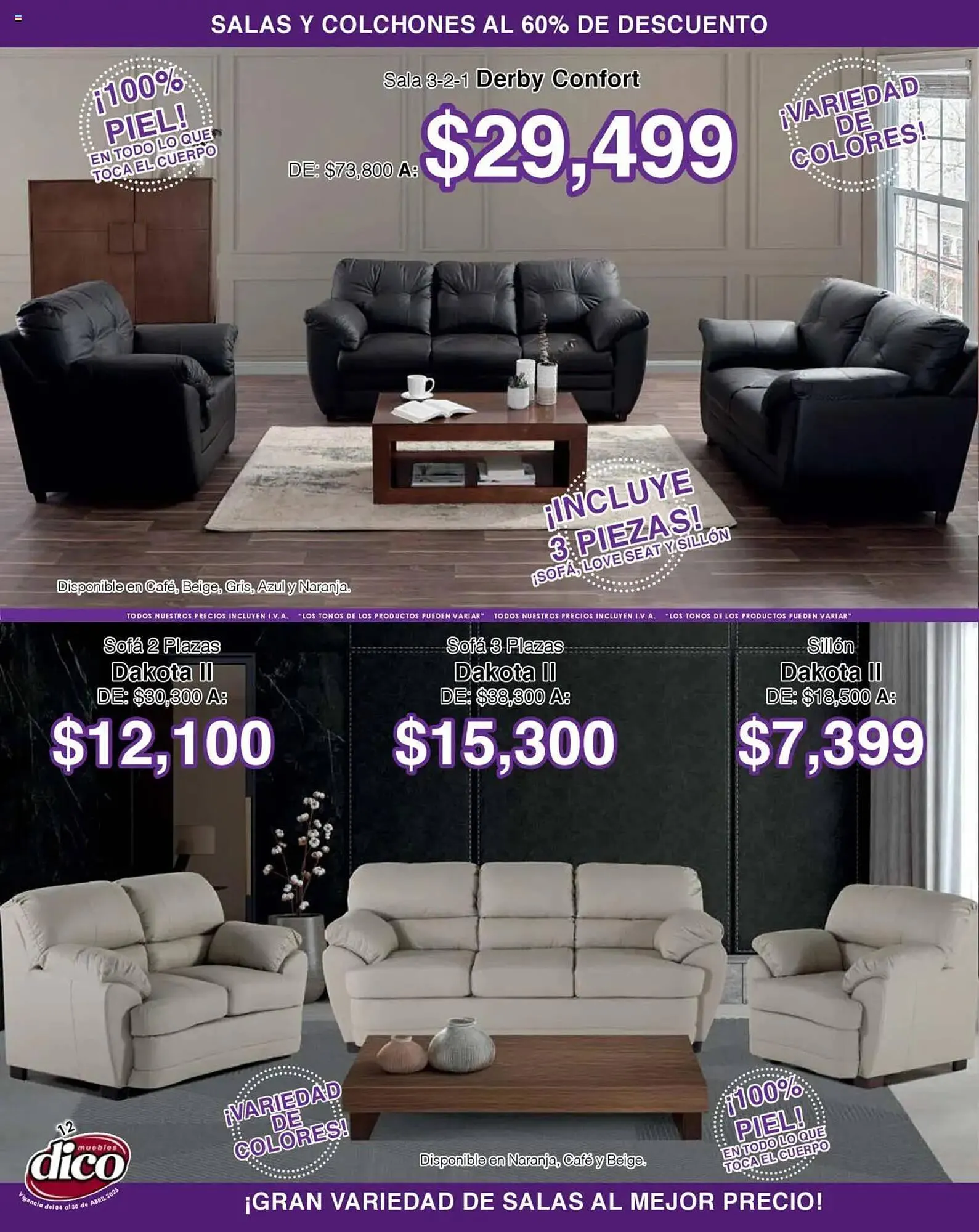 Catálogo de Catálogo Muebles Dico 4 de abril al 30 de abril 2025 - Pagina 12