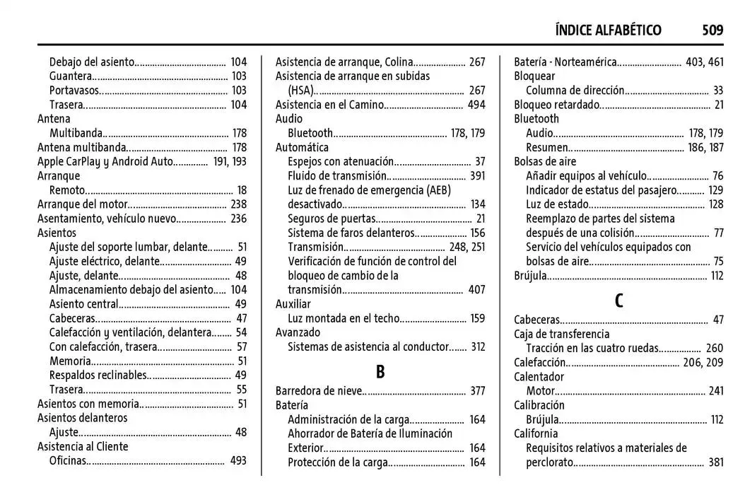 Catálogo de Cheyenne 2025 Manual del propietario 22 de enero al 31 de diciembre 2025 - Pagina 510