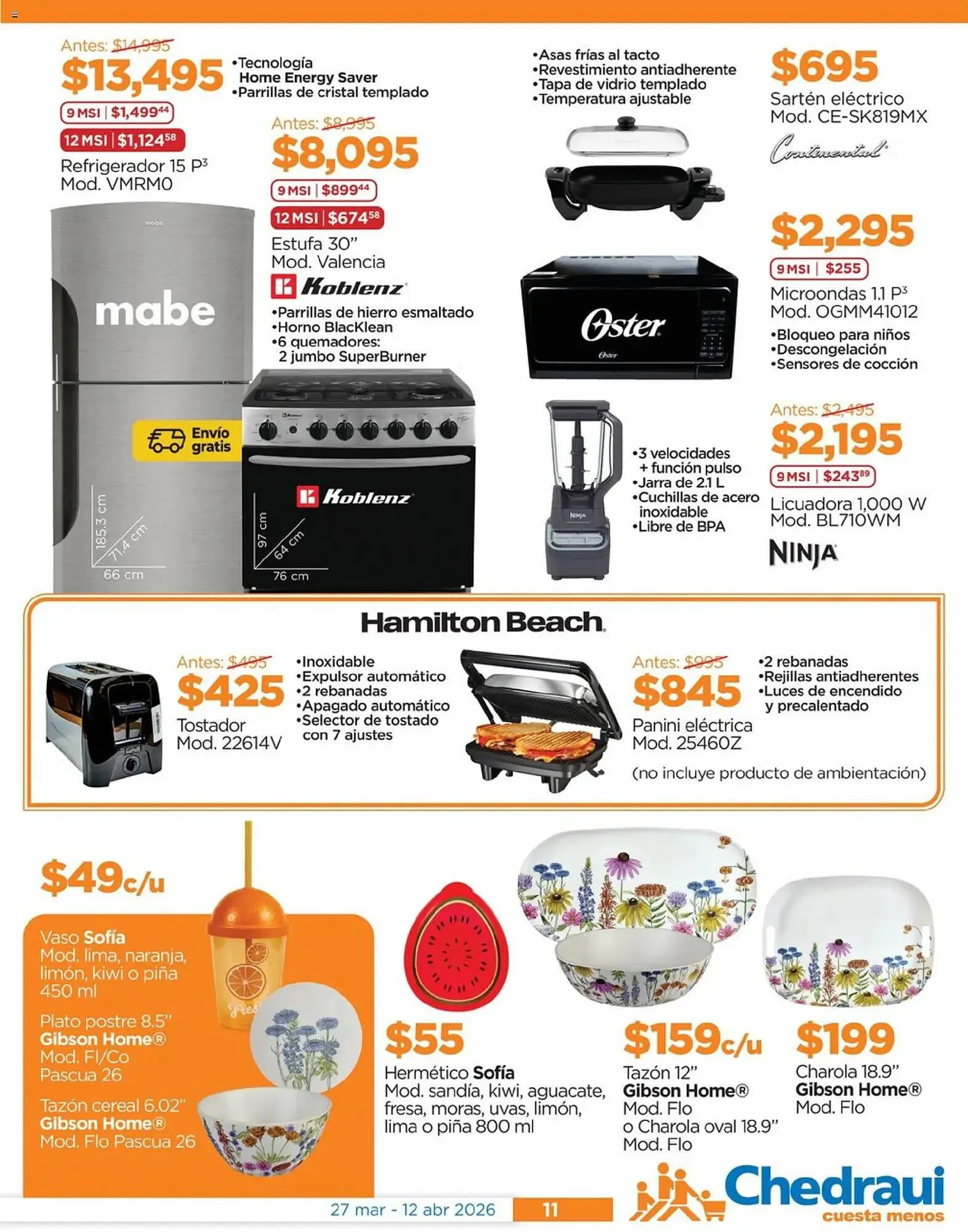 Catálogo de Folleto Chedraui 27 de marzo al 12 de abril 2026 - Pagina 11