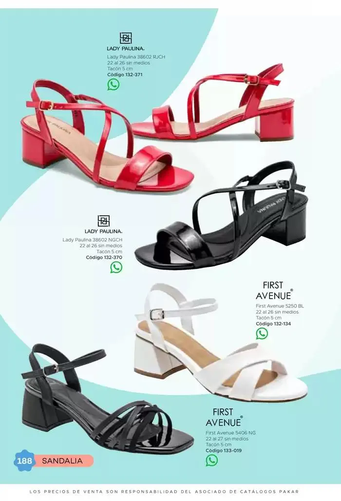 Catálogo de Pakar Sandalia 31 de enero al 31 de mayo 2025 - Pagina 188