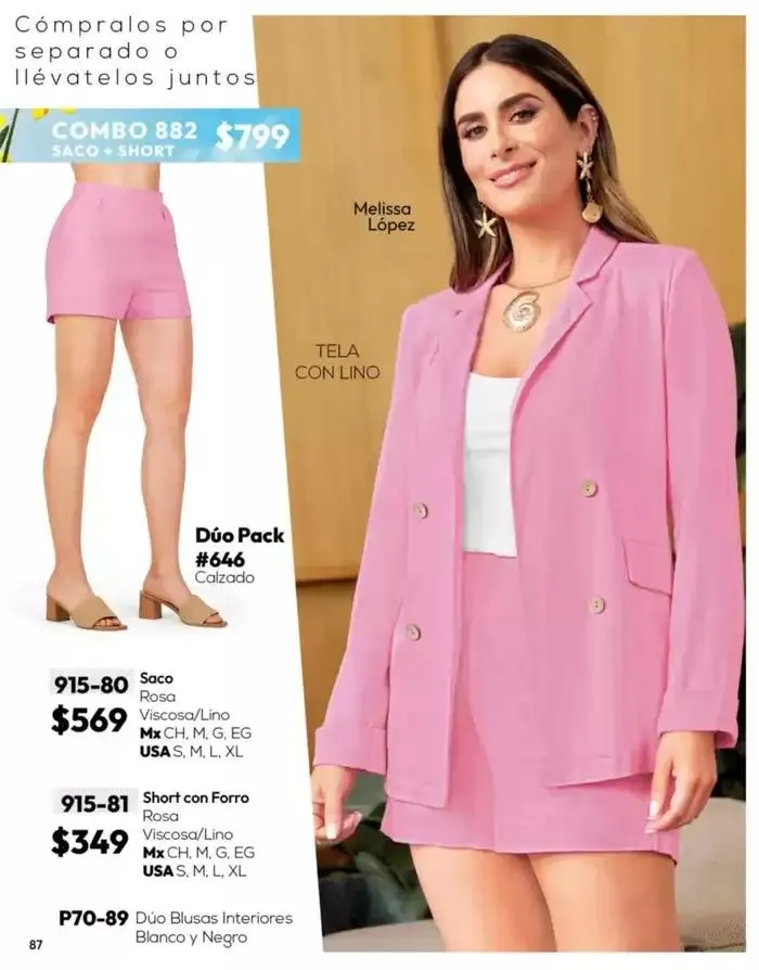 Catálogo de Catálogo Cklass Ropa Complemento de Verano 2025 México 1 de marzo al 30 de septiembre 2025 - Pagina 88