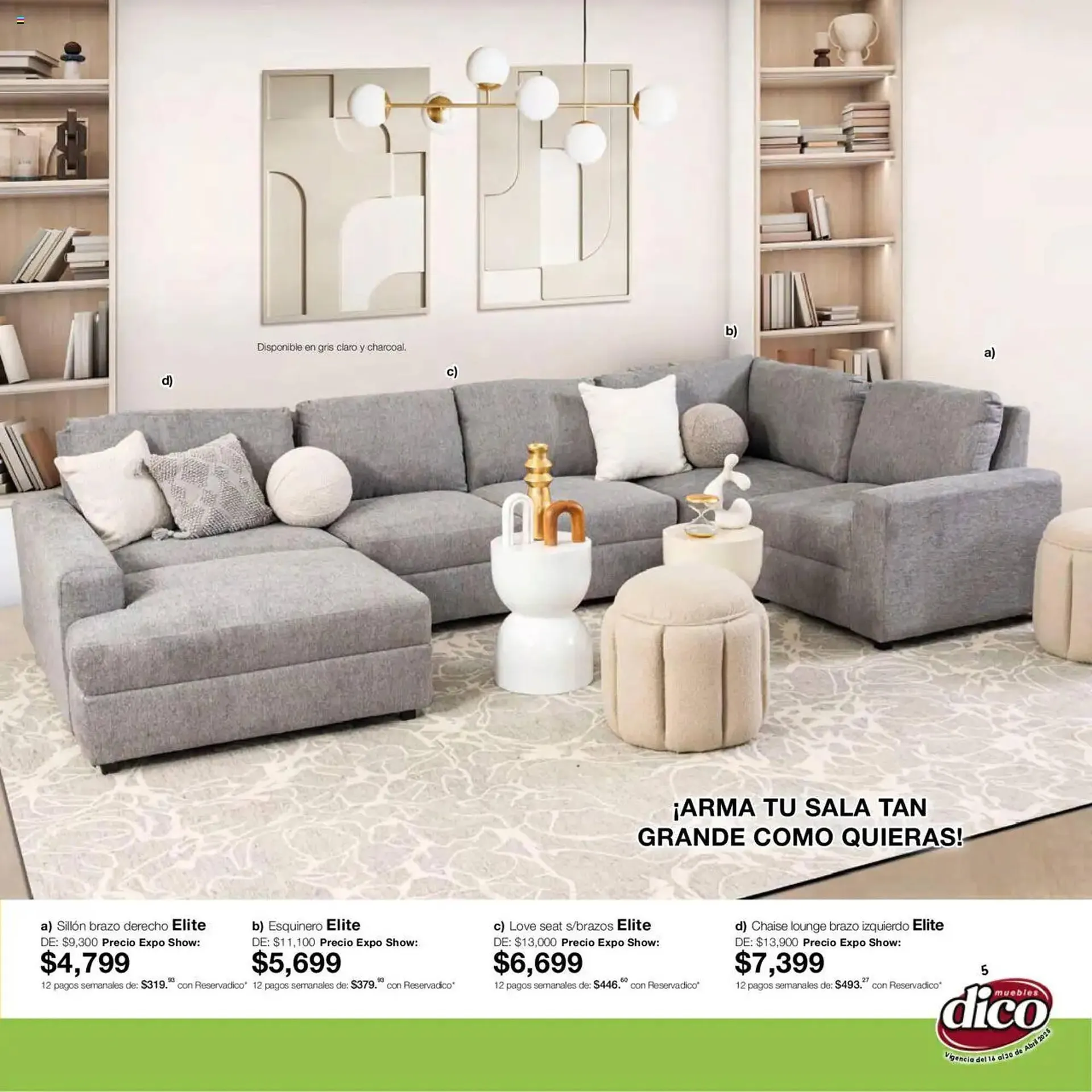 Catálogo de Catálogo Muebles Dico 16 de abril al 30 de abril 2025 - Pagina 5