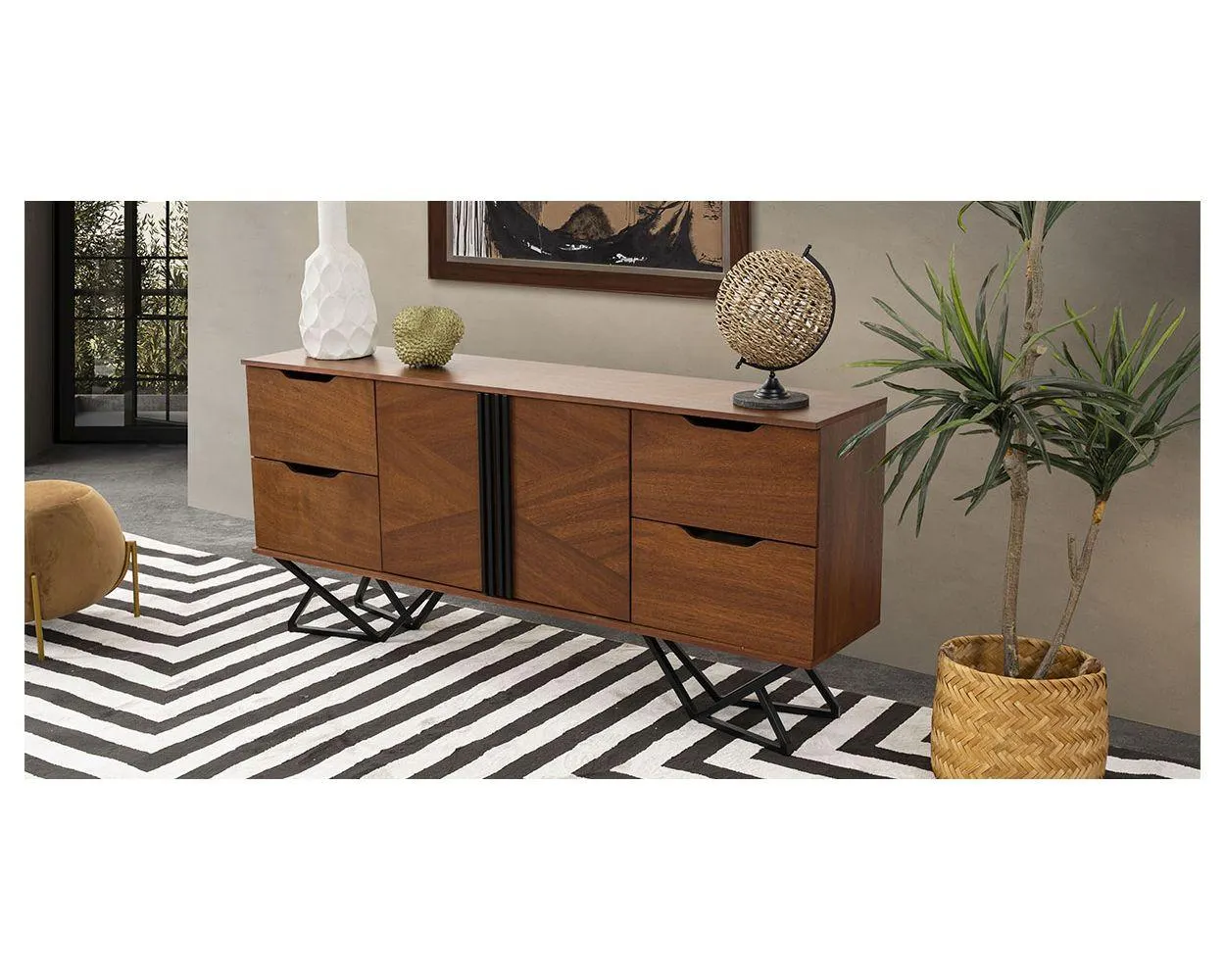 Aparador 180 Cm Piastri Café