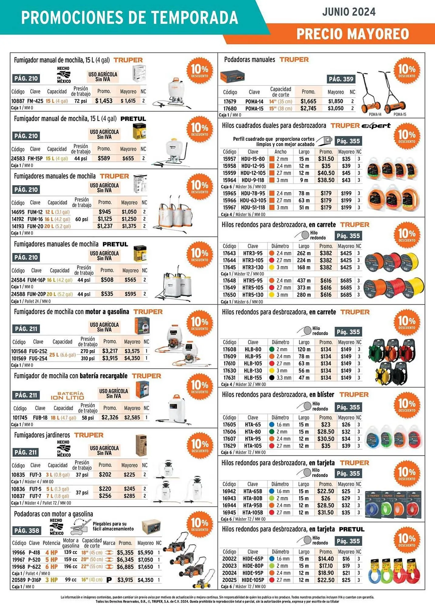 Catálogo de Catálogo Truper 6 de junio al 30 de junio 2024 - Pagina 9