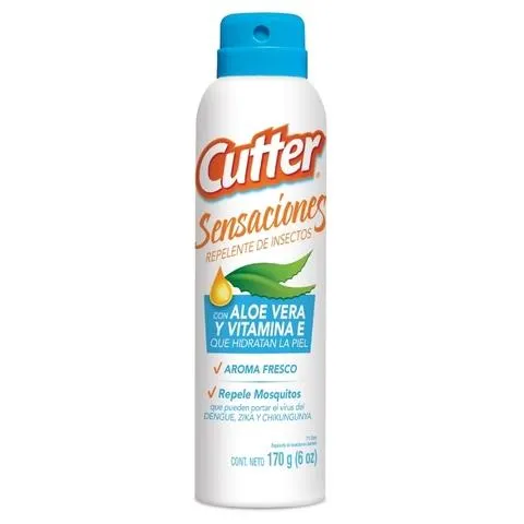 Cutter Sensaciones Repelente De Insectos con Aloe Vera y Vitamina E
