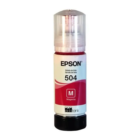 Botella de Tinta Epson Ecofit Color Magenta T504