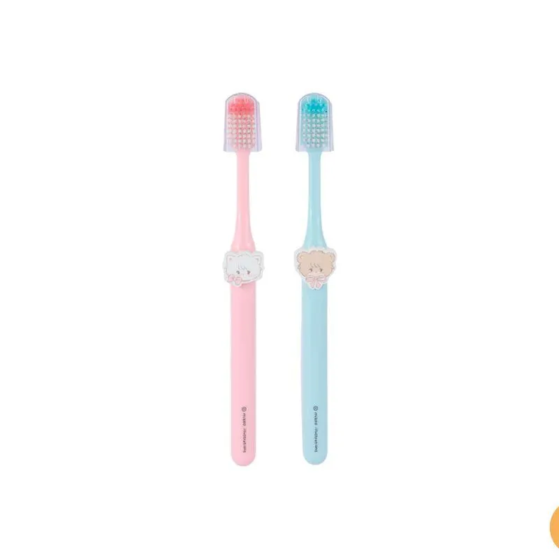 Set Cepillo De Dientes Mikko Sintéticos Multicolor 2Piezas