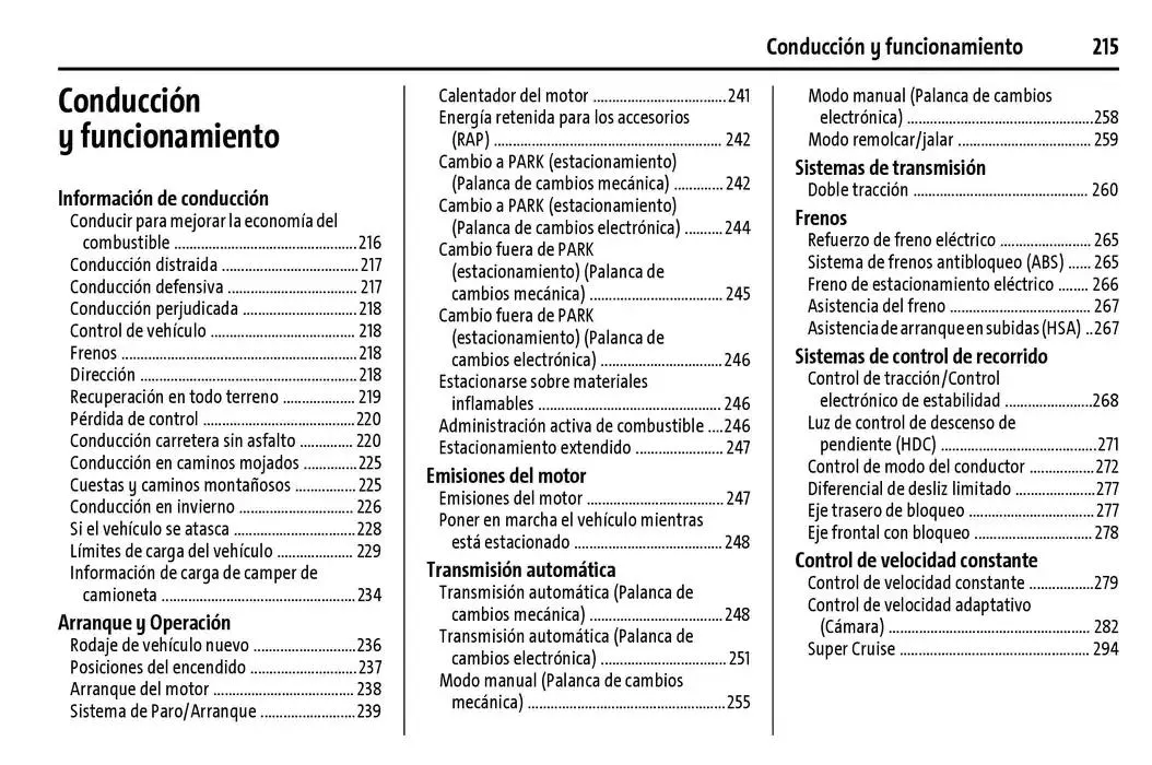 Catálogo de Cheyenne 2025 Manual del propietario 22 de enero al 31 de diciembre 2025 - Pagina 216