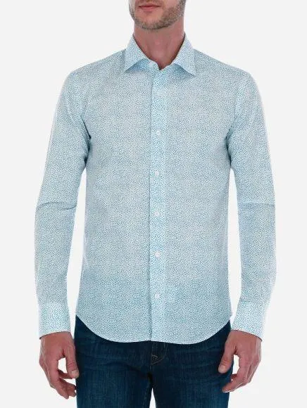 Camisa Slim Fit Popelina Microdiseño