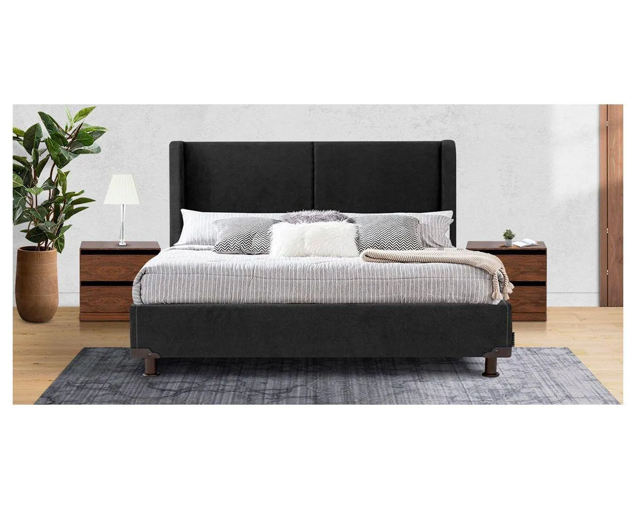 Cama Queen Size Milan Negro