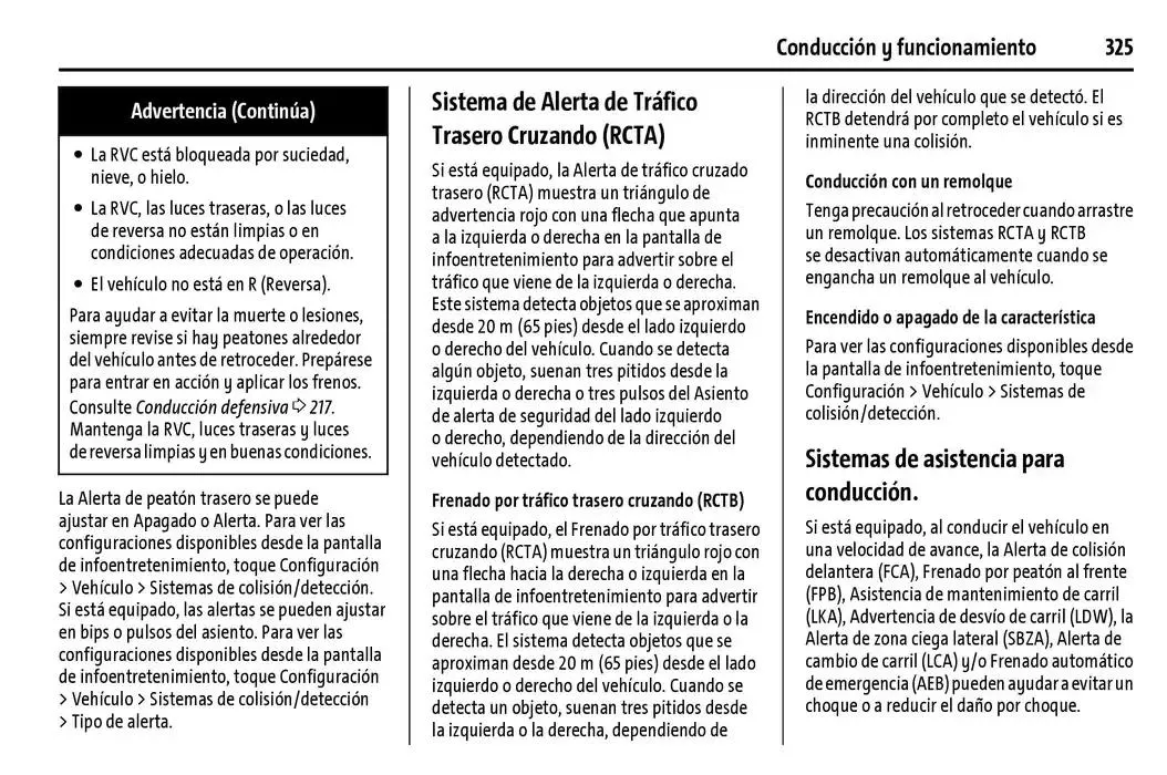Catálogo de Cheyenne 2025 Manual del propietario 22 de enero al 31 de diciembre 2025 - Pagina 326